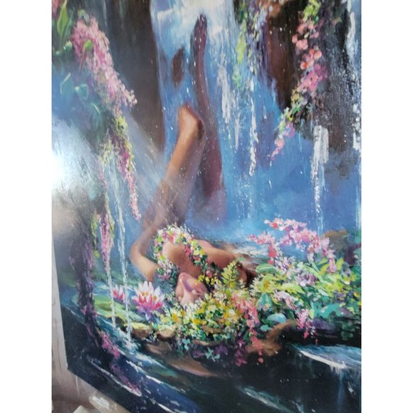 Carl g Armstrong Lady of the falls painting nude w - Picture 5 of 11
